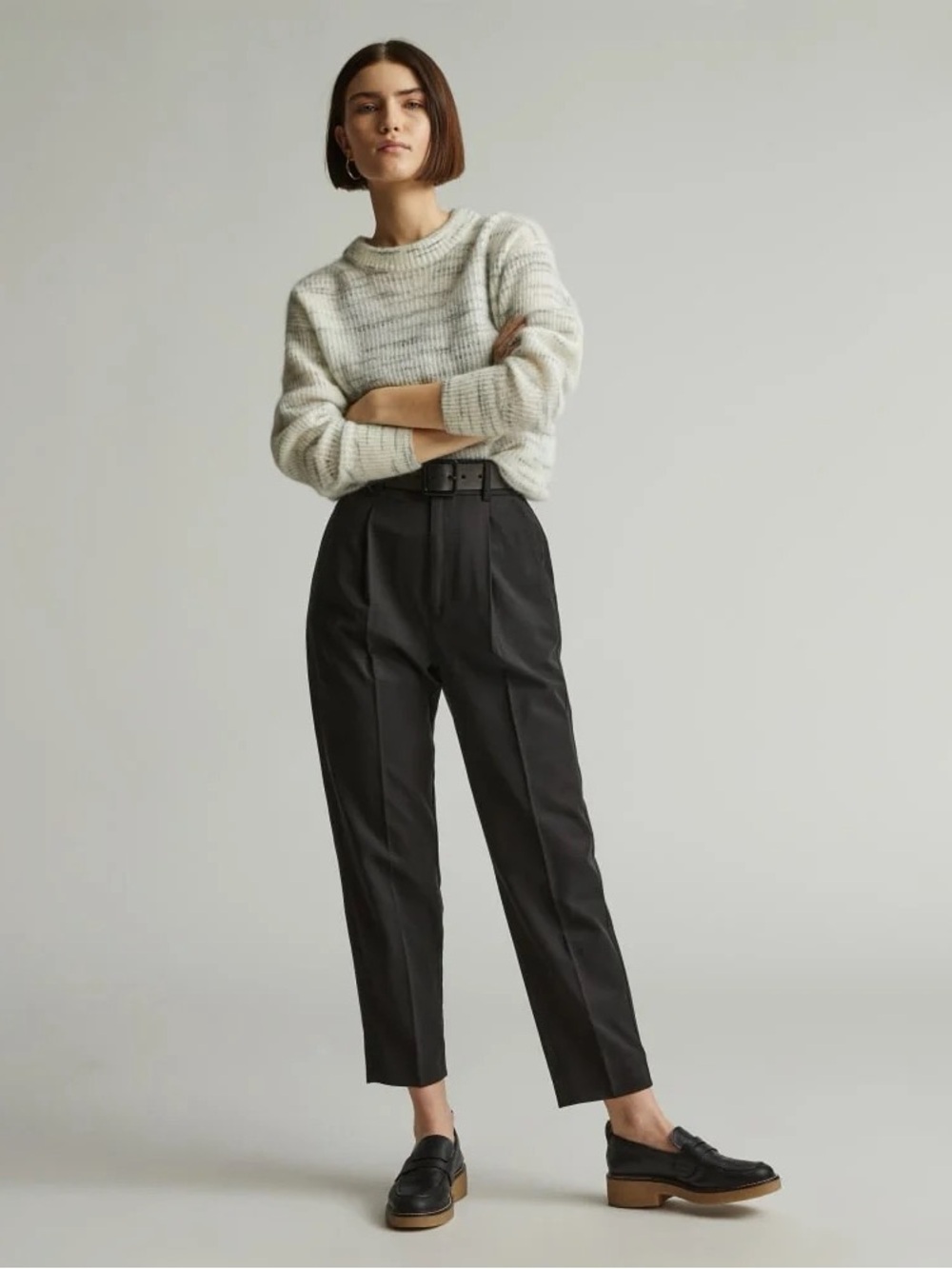 Women’s Everlane The Draper Tapered Pants in Black Size 8